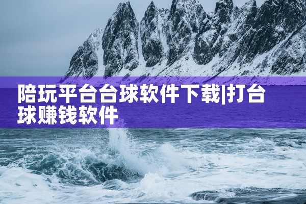 陪玩平台台球软件下载