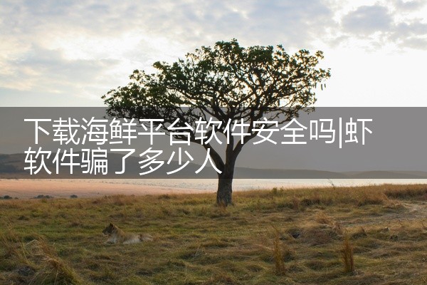 下载海鲜平台软件安全吗