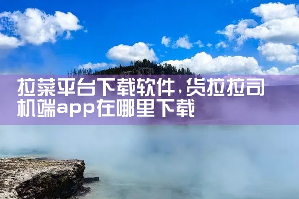 拉菜平台下载软件