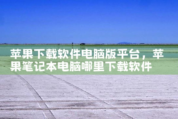 苹果下载软件电脑版平台