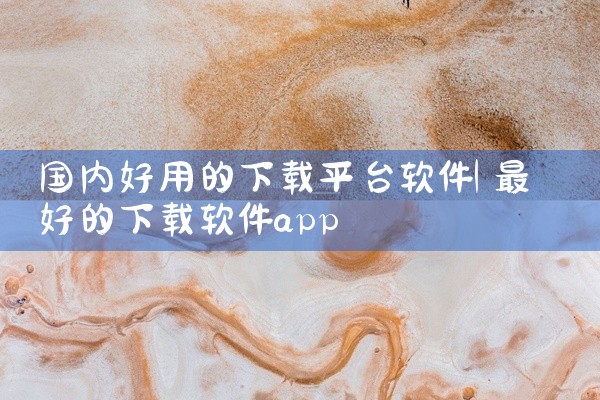 国内好用的下载平台软件