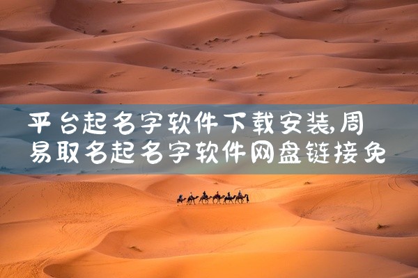 平台起名字软件下载安装
