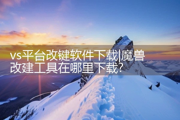 vs平台改键软件下载