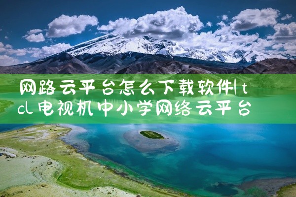 网路云平台怎么下载软件