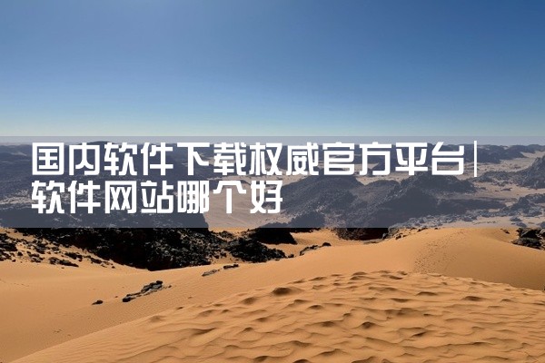 国内软件下载权威官方平台